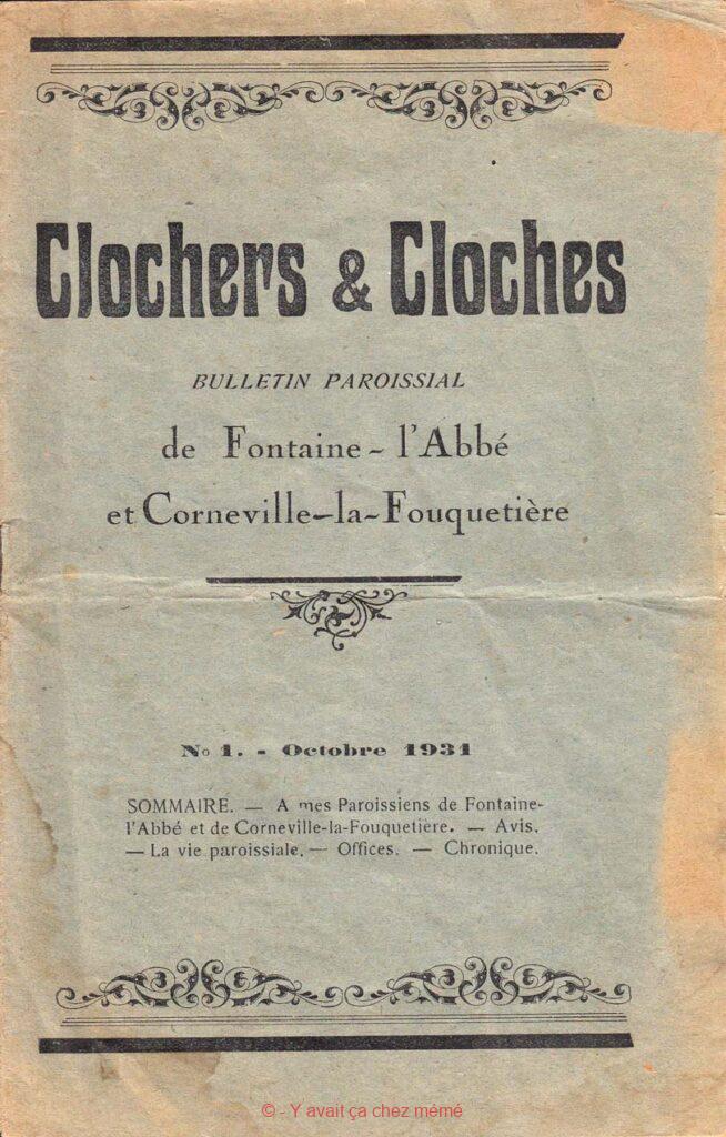 Fontaine-l'abbé - Clochers & cloches - Bulletin paroissial