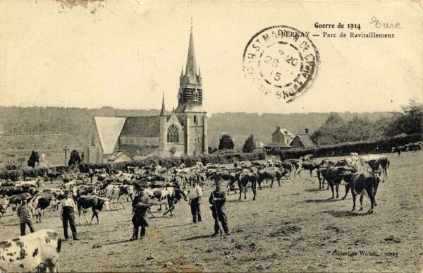Bernay - Parc de ravitaillement (guerre 1914)