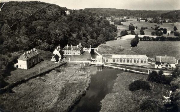 Ferrières-St-Hilaire - Vue aérienne de la grosse forge