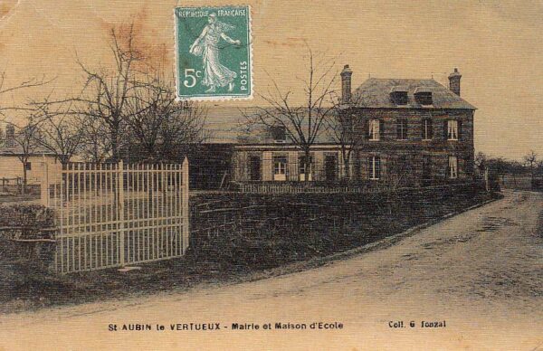 St-Aubin-le-Vertueux - Mairie et Maison d'École