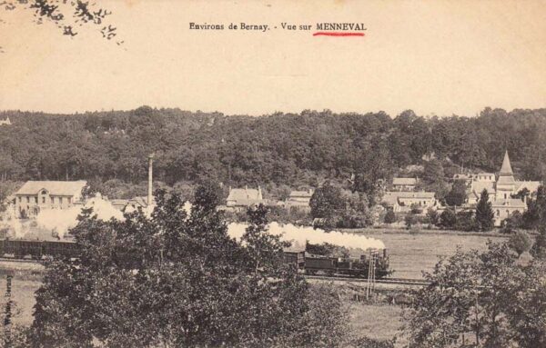 Menneval - Vue sur l'église