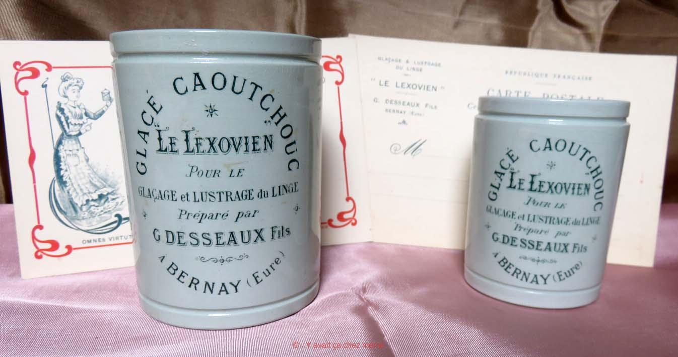 Lessives DESSEAUX - Pots du "Lexovien" pour le glaçage du linge