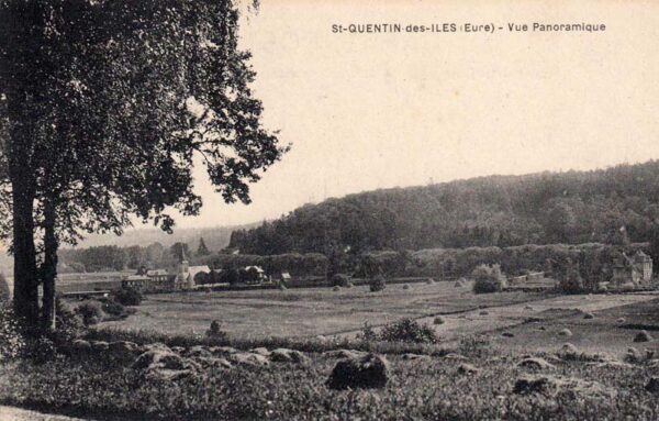 Vue sur le village depuis le parc du château