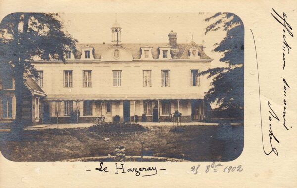 St-Aubin-le Vertueux - Le Château du Hazeray le 25 octobre 1902 - Route de la Barre
