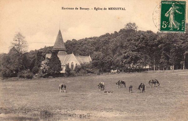 L'église vue des herbages